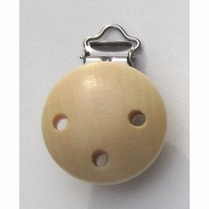 Speenclip kleur 1, Blank gelakt