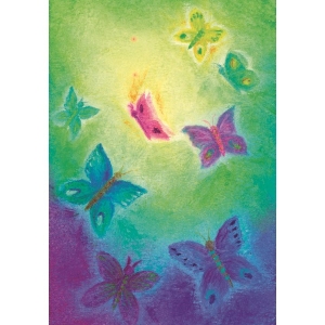 Oliepastelkaart De Vlinders - per 10 stuks