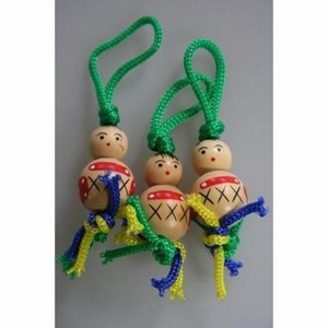 Gelukspoppetjes 3,0 cm 50 stuks Rood, Blauw en Paars (14013)
