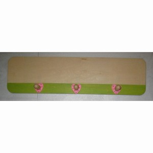 Kapstok-Naamplankje 3-haakjes voor Letters "girl"