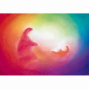 Oliepastelkaart Moeder en Kind - per 10 stuks