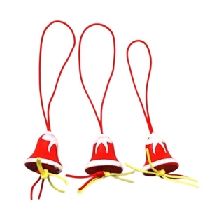 Gelukspoppetjes Kerstbel rood/wit 100 stuks (72006) uitverkocht