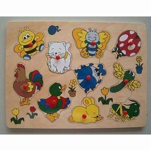 Puzzel Plastic Knop Bij