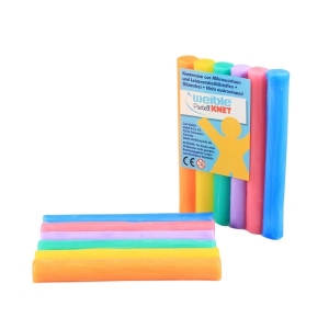 PASTEL Kneedwas Rol 6 kleuren totaal 90 gram