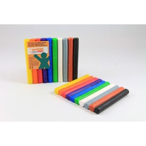 GLITTER Kneedwas Rol 10 kleuren totaal 150 gram