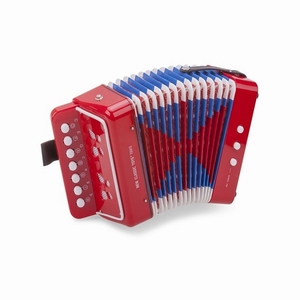 Accordeon, Rood, met Muziekboek