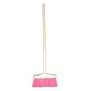 Bezem Hard 56,5cm Roze, nog 3x