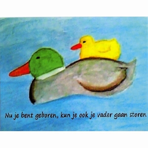 Kaart Eendjes - Geboorte - per 10 stuks (M.A. Kock)
