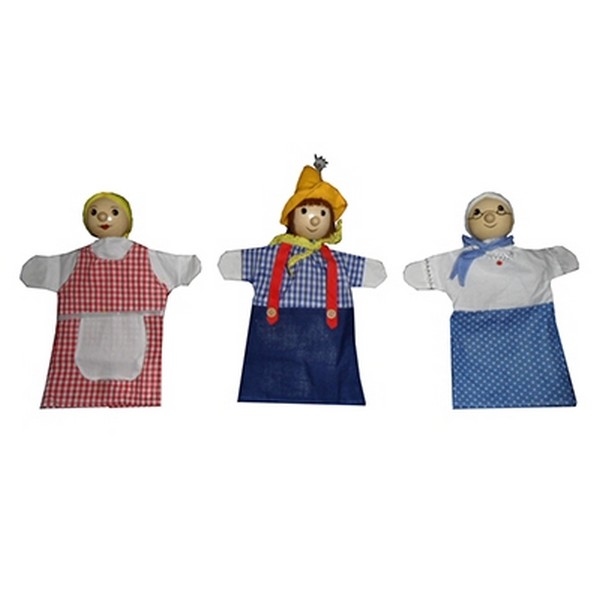 Poppenkastpoppen (3 assorti) Nr: 2,  nog 5x**