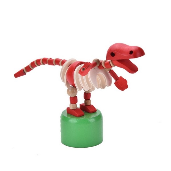 Drukpop Dino per 12 stuks - hoogte: 9,5cm, bijna op