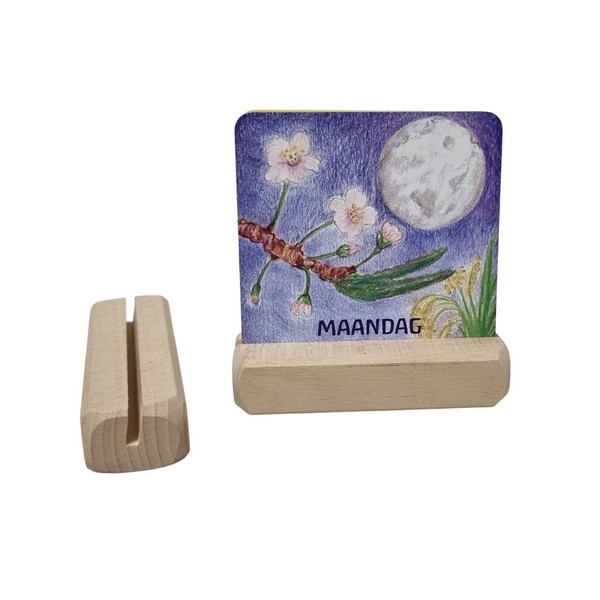 .Kaartenset - "Dagen van de week" (7st) 9x9cm