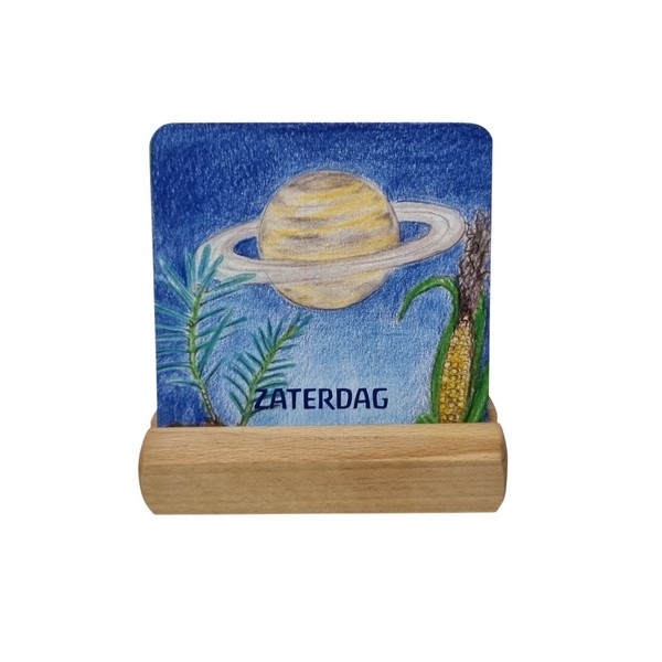 .Kaartenset - "Dagen van de week" (7st) 9x9cm