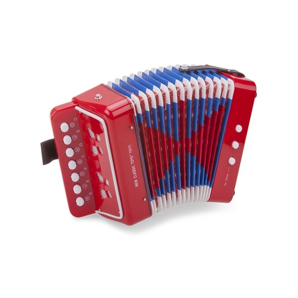 Accordeon, Rood, met Muziekboek