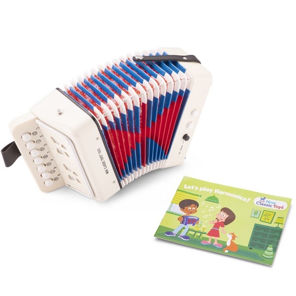 Accordeon, Wit, met Muziekboek