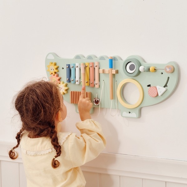 Activiteiten wandbord krokodil TP552 - TookyToy