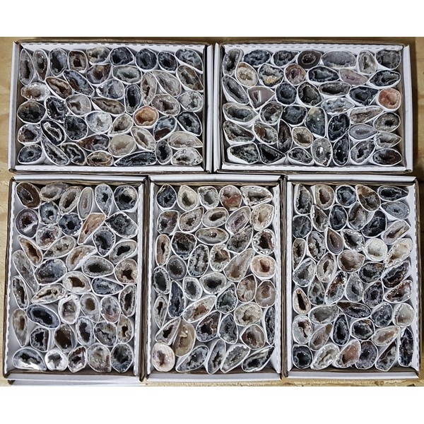 Agaatgeodes nu in ZAKJE 500 gram (ca 21 brokjes) **helft aantallen!