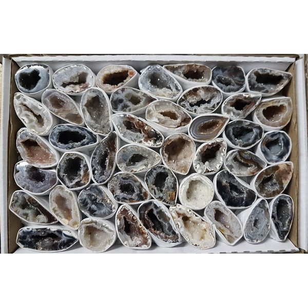 Agaatgeodes nu in ZAKJE 500 gram (ca 21 brokjes) **helft aantallen!