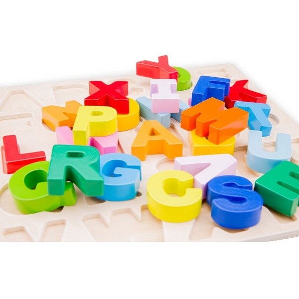 Alfabet puzzel hoofd letters - grote stukken