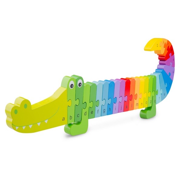 Alfabet puzzel krokodil, uitverkocht, wordt Woet