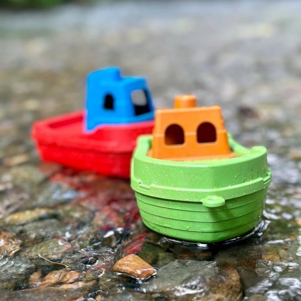 Anbac Toys - Motorboot, blauw/geel