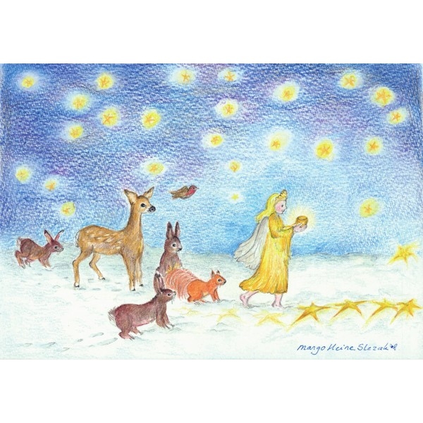 Ansichtkaart 1.57 Kerstlicht - 10 stuks