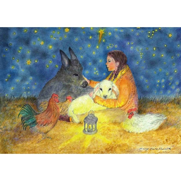 Ansichtkaart 1.79 Midden in een Winternacht - 10 stuks, uitverkocht