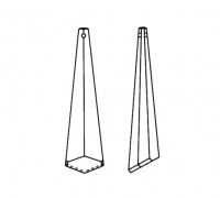Asfour Kristal - Moderne Pegel 63x18 mm, Nieuw!