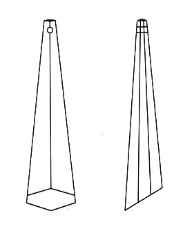 Asfour Kristal - Moderne Pegel 63x18 mm, Nieuw!