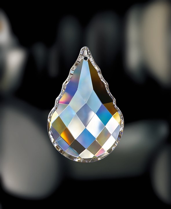Asfour Kristal - Rain drop 50x33 mm, Nieuw!