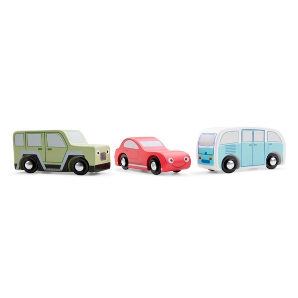 Auto / blije voertuigen - set van 3 stuks - New Classic Toys