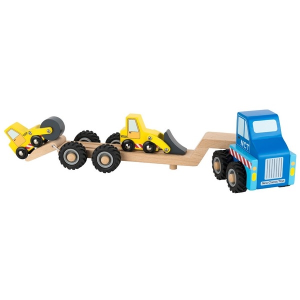 Autotransporter met 2 bouwvoertuigen, uitverkocht