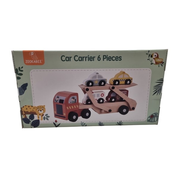 Autotransporter met 4 auto's; rode cabine 82049 -  Zookabee