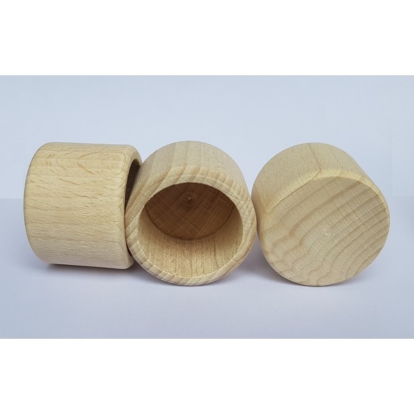 Beker beukenhout dia 46 x hoog 35 mm (binnen 36x35mm)