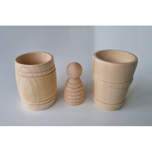 Beker met 2 ringen hoog 53 mm Ø 72mm hoog