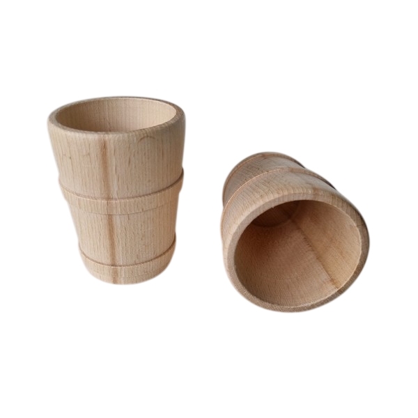 Beker met 2 ringen hoog 53 mm Ø 72mm hoog