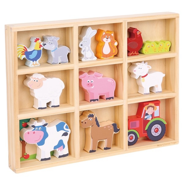 Boerderij Dieren in Box - 12 stuks - New Classic Toys