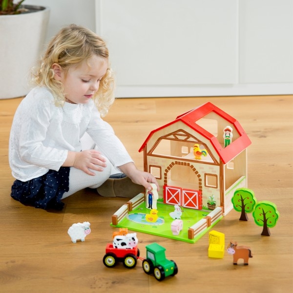 Boerderij Speelset van Hout - New Classic Toys