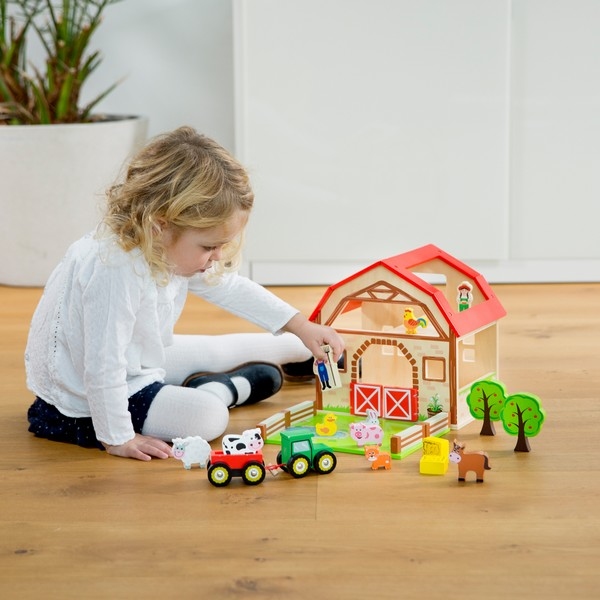 Boerderij Speelset van Hout - New Classic Toys