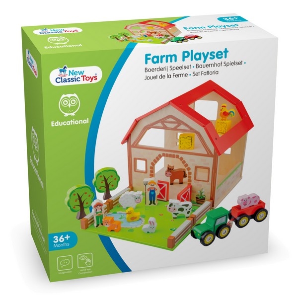 Boerderij Speelset van Hout - New Classic Toys