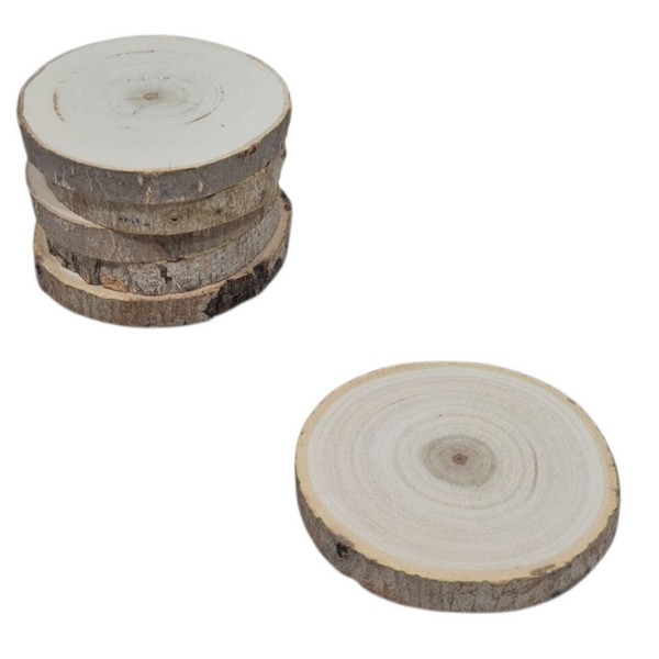 Boomschors populierenhout rond; Ø 9-10 CM x Dikte +- 1,2 CM