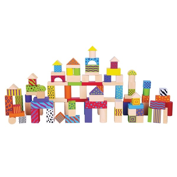 Bouwblokken in Ton - Fantasie 100 stuks - New Classic Toys