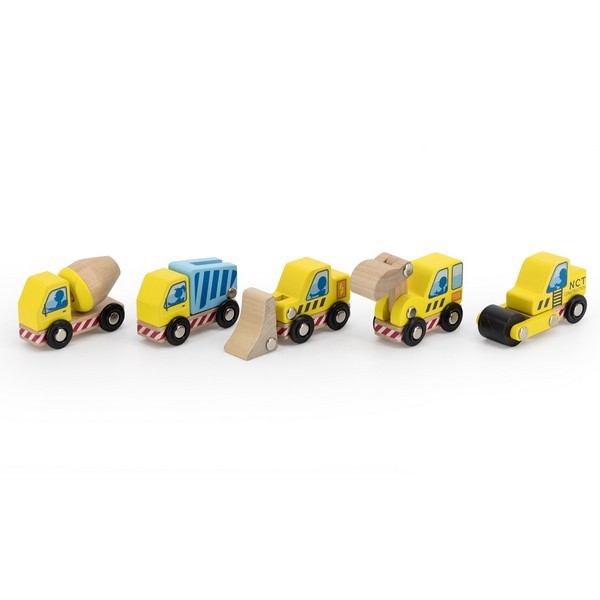 Bouwvoertuigen set - 5 stuks - New Classic Toys