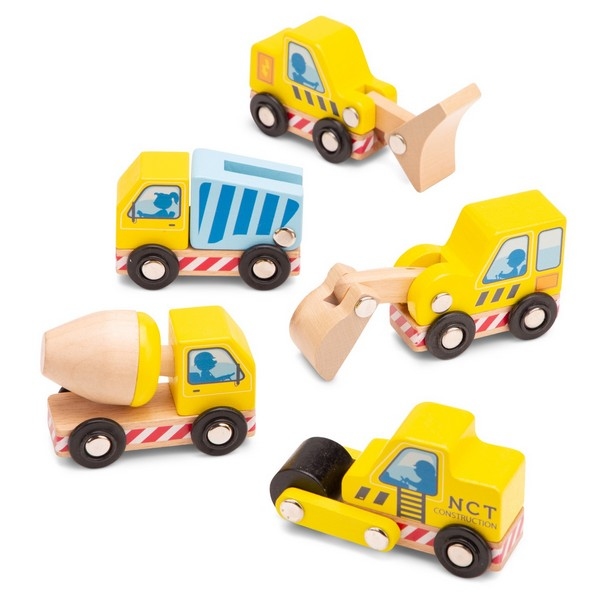 Bouwvoertuigen set - 5 stuks - New Classic Toys