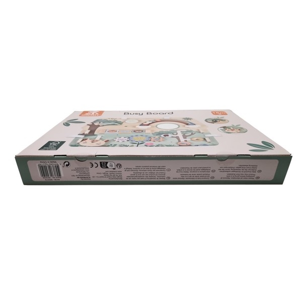 Box speelbord / Activity centre regenboog met houten opzet standaard S62219