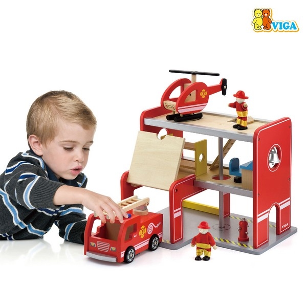 Brandweerkazerne - Viga Toys