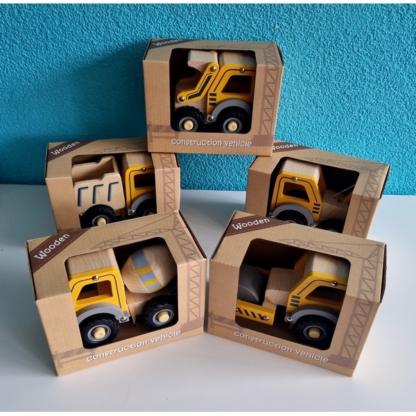 Bulldozer met rubbere wielen - Simply for kids, nog 2x