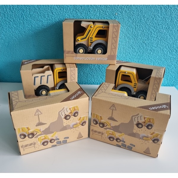 Bulldozer met rubbere wielen - Simply for kids, nog 2x