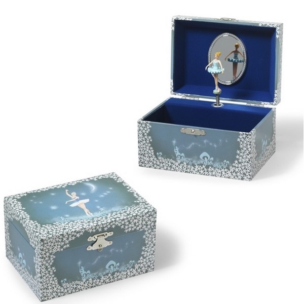 Byouxmuziekdoos Blauw met Blauwe Ballerina (32197)