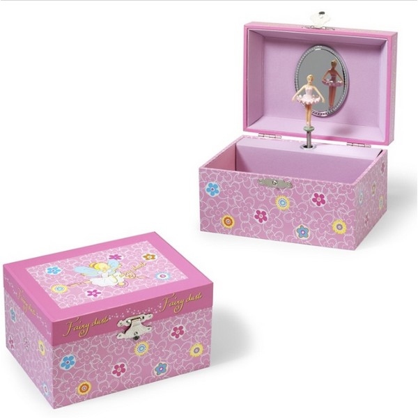 Byouxmuziekdoos Roze 1 ballerina "Fairy Dust" (32173)