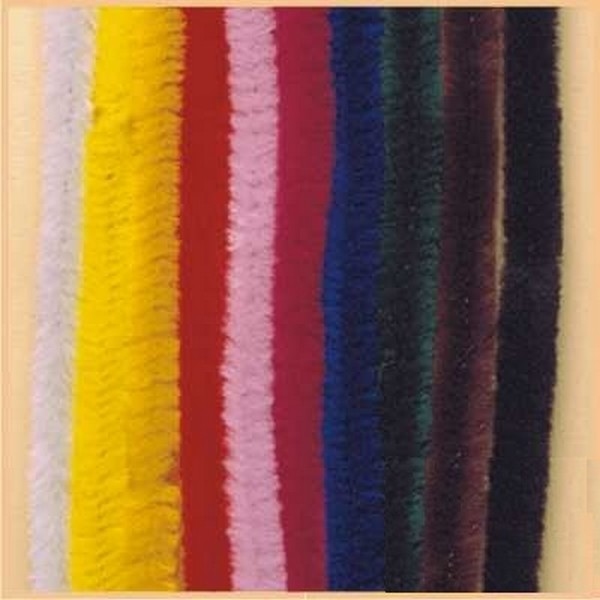 Chenilledraad 50 cm - per 10 stuks, aanbieding op = op